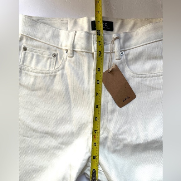 NWT L’Etiquette Le Jean A.P.C. | Size 27 |Rue Madame Paris | White Cream - Picture 8 of 11